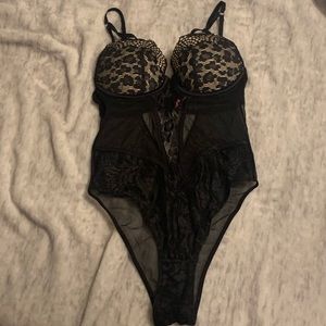 Black Lingerie Bodysuit